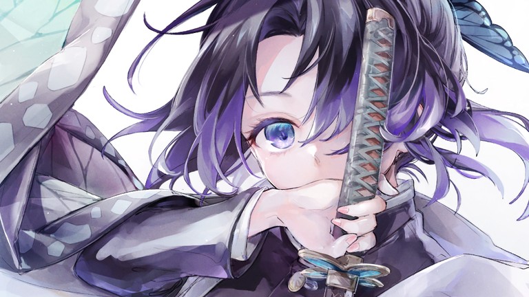 Download Shinobu Kocho Wallpaper from Demon Slayer