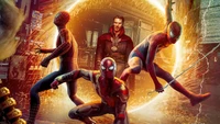 Fond d'écran de Doctor Strange et Spider-Man No Way Home