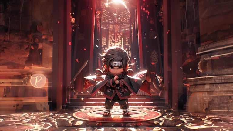 Download A Stunning Chibi Itachi Uchiha 4K Wallpaper