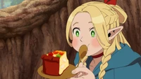 Download Delicious Dungeon Wallpaper Featuring Marcille Donato