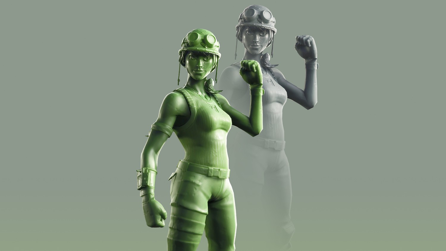 Stunning Toy Trooper Wallpaper for Fortnite Fans