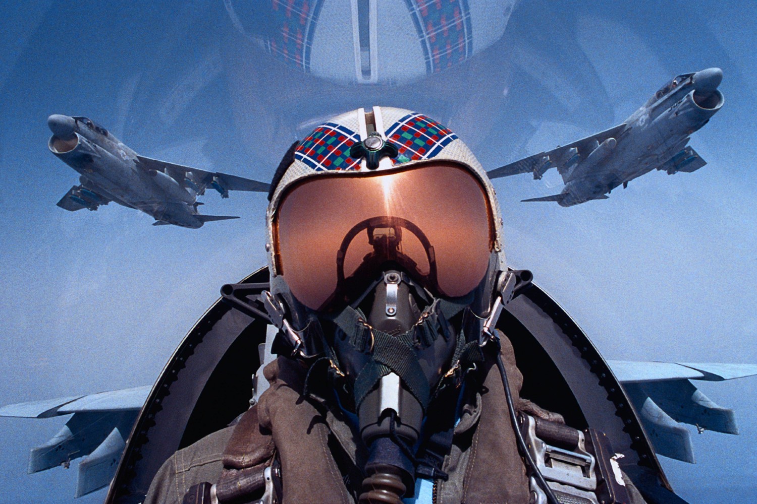 Fighter Pilot in Action Wallpaper