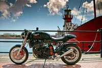 Explora nuestro impresionante fondo de pantalla de motocicleta Triumph