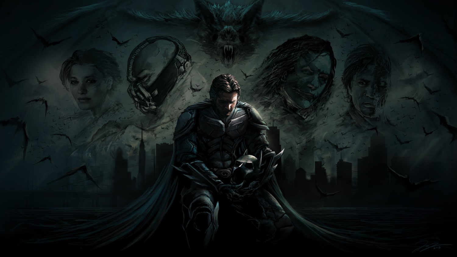 Téléchargez une Incroyable Fan Art de Batman de The Dark Knight Trilogy