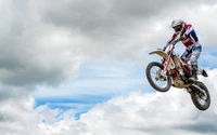 Fondo de Pantalla de Acción de Freestyle Motocross Asombroso