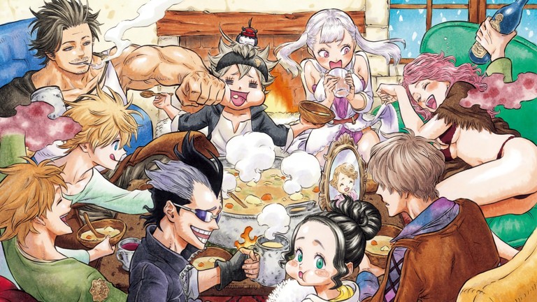 Explore the Black Clover Dinner Party Wallpaper