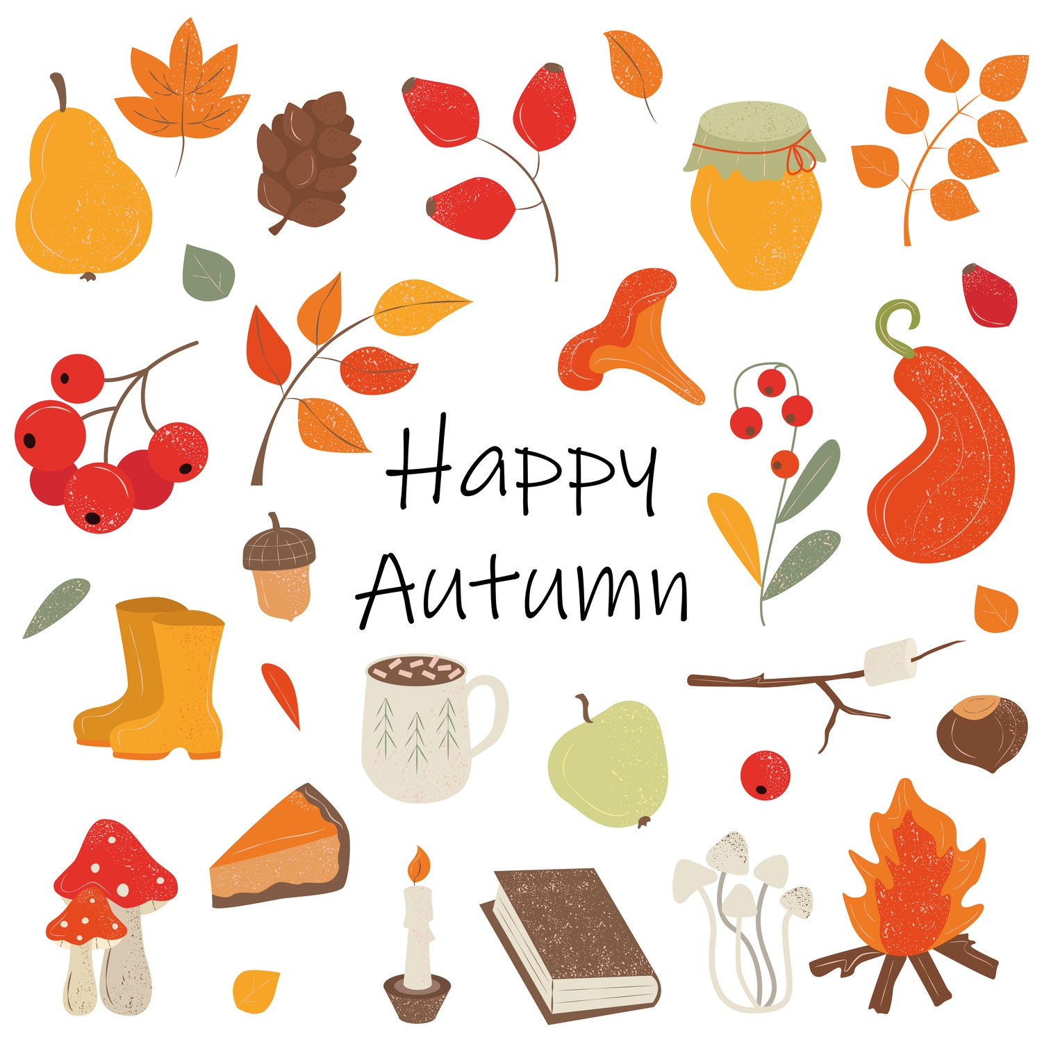 Download Our Vibrant Happy Autumn Wallpaper