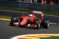 Fonds d'Écran Passionnant de la Voiture de Formule Un Scuderia Ferrari