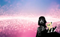 Twilight Sparkle se encuentra con Darth Vader - Fondo de pantalla vibrante