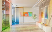 Intérieur Esthétique Moderne avec Accents Colorés