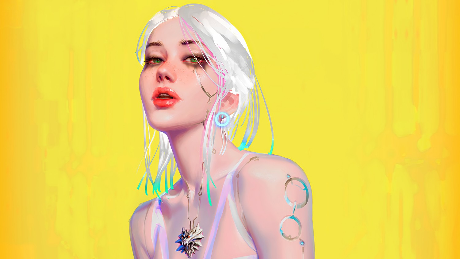 Téléchargez l'Étonnante Art de Ciri de Cyberpunk 2077