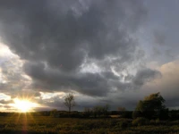 Breathtaking Morning Wallpaper Featuring Sunlight and Clouds