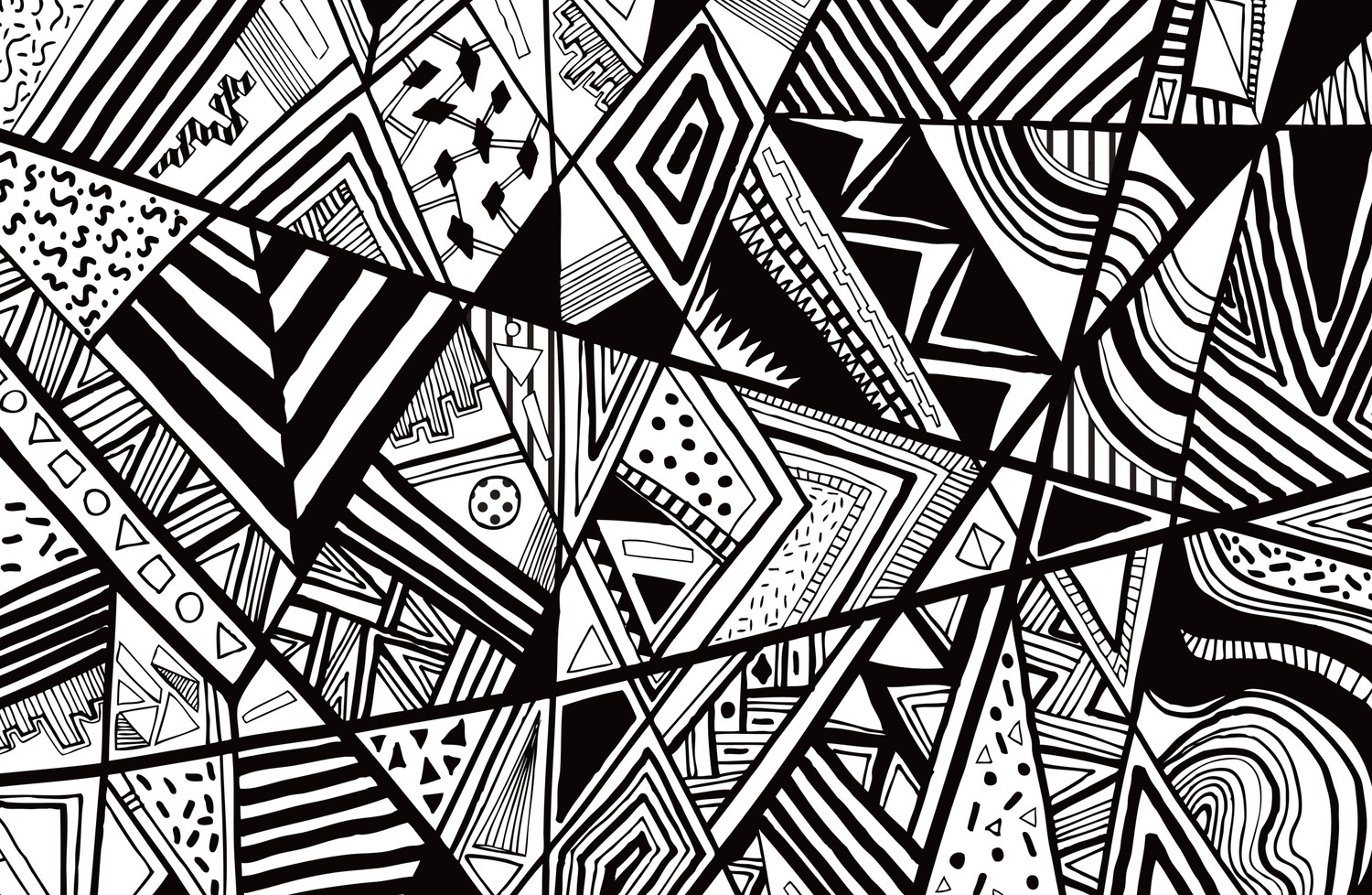 Black and White Abstract Art Wallpaper Collection