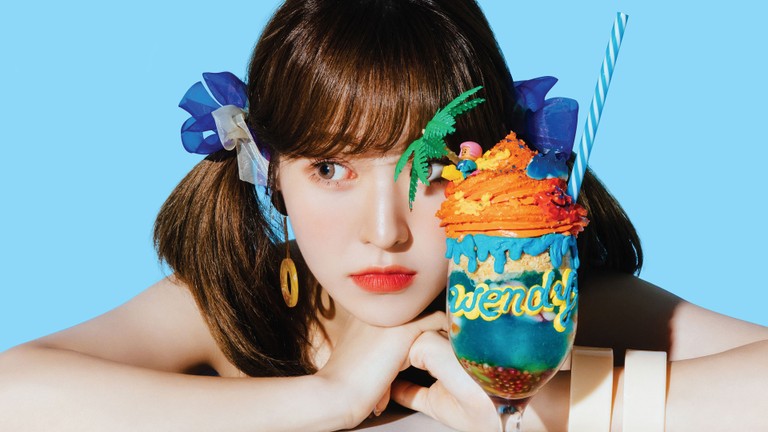 Stunning Wendy Wallpaper from Red Velvet's Power Up Era