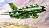 Impresionante Fondo de Pantalla Mikoyan Gurevich MiG-17