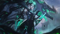 Descarga el Fondo de Shyvana Ruinada de League of Legends