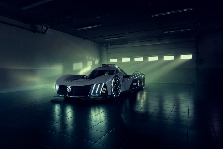 Peugeot 9X8 Prototype Wallpaper: Experience Electric Sports Car Excellence