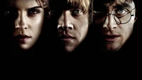 Harry Potter y Amigos: Fascinante Fondo de Pantalla de Retrato en Medianoche