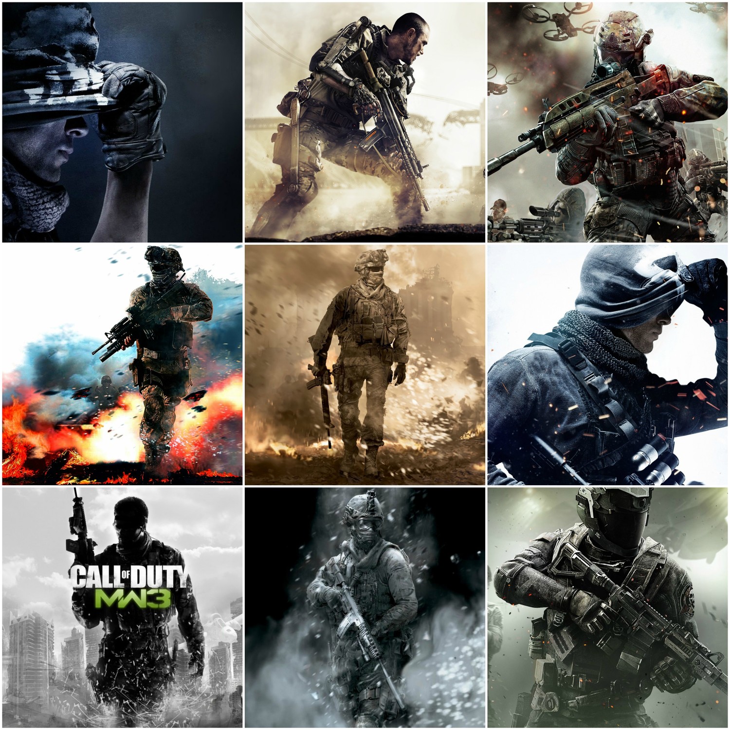 Immerse Yourself in the Call of Duty Modern Warfare Collage