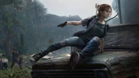 Superbe fond d'écran d'Ellie de The Last of Us Part II